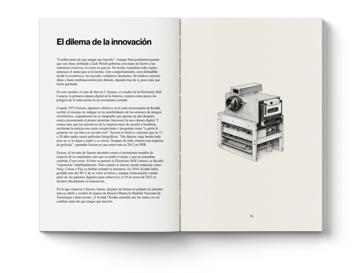 Desde la obsesión de UPS por girar a la derecha, hasta el plan de Le Corbusier para demoler París, pasando por el juguete más peligroso de la historia; hasta el ordenador de Apple que se arreglaba a golpes, Cristóbal Páez nos ofrece en 100 historias breves sobre diseño, una deliciosa serie de instantáneas, cuidadosamente documentadas, que buscan acercarnos al diseño y a las disciplinas creativas en general, de una forma diferente, donde éxito, fracaso, humor y tragedia, son el principio y final de todo. Se trata de un libro ágil que retrata momentos únicos e irrepetibles en la vida de proyectos universales, de sus creadores, procesos y circunstancias. Donde cada una de sus crónicas, de poco menos de 400 palabras e ilustradas individualmente, hacen que las 230 páginas de 100 historias breves sobre diseño, vuelen.