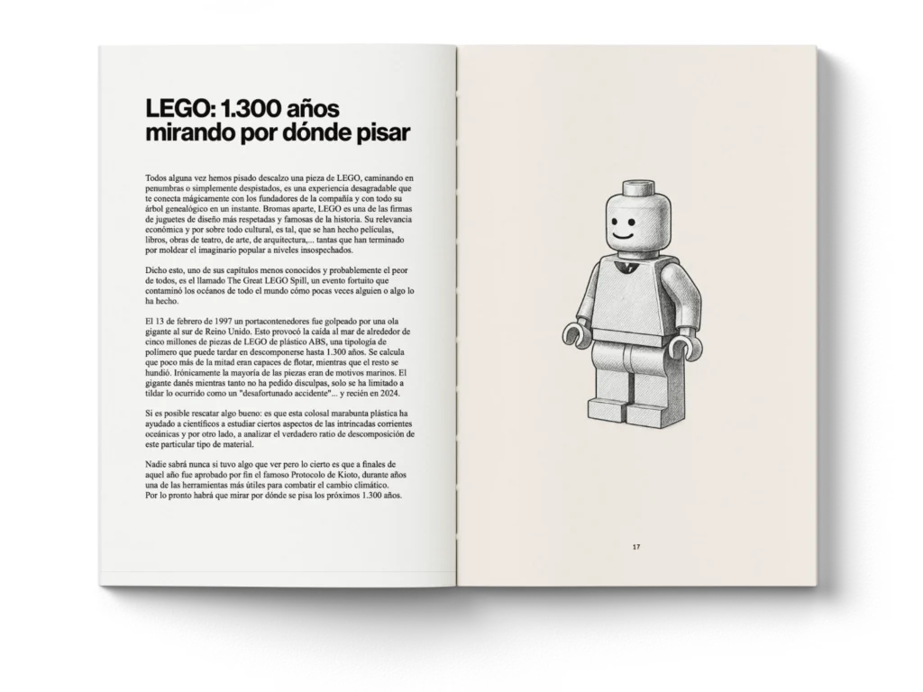 Desde la obsesión de UPS por girar a la derecha, hasta el plan de Le Corbusier para demoler París, pasando por el juguete más peligroso de la historia; hasta el ordenador de Apple que se arreglaba a golpes, Cristóbal Páez nos ofrece en 100 historias breves sobre diseño, una deliciosa serie de instantáneas, cuidadosamente documentadas, que buscan acercarnos al diseño y a las disciplinas creativas en general, de una forma diferente, donde éxito, fracaso, humor y tragedia, son el principio y final de todo. Se trata de un libro ágil que retrata momentos únicos e irrepetibles en la vida de proyectos universales, de sus creadores, procesos y circunstancias. Donde cada una de sus crónicas, de poco menos de 400 palabras e ilustradas individualmente, hacen que las 230 páginas de 100 historias breves sobre diseño, vuelen.